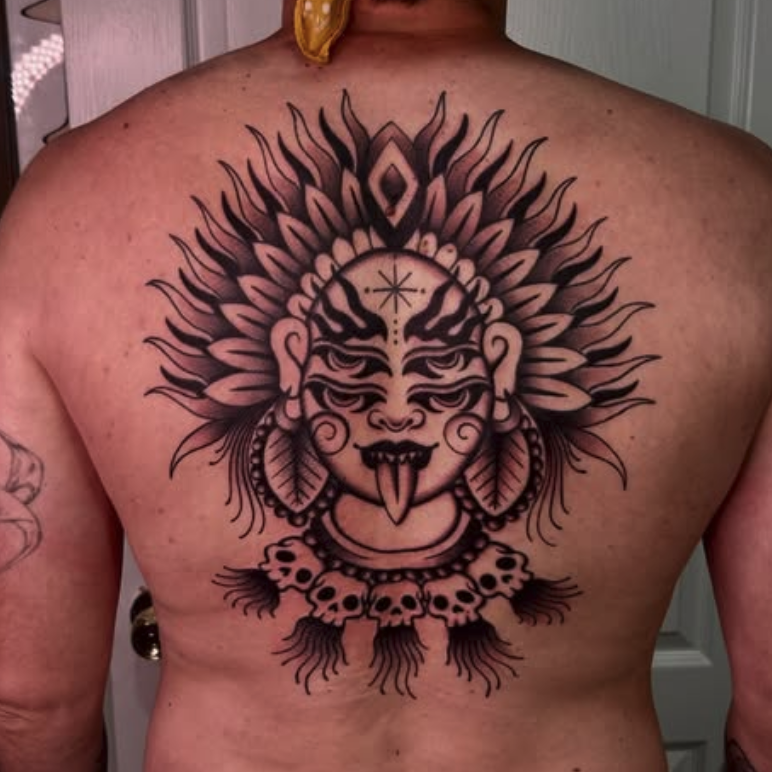 Tattoo art with intricate decoration