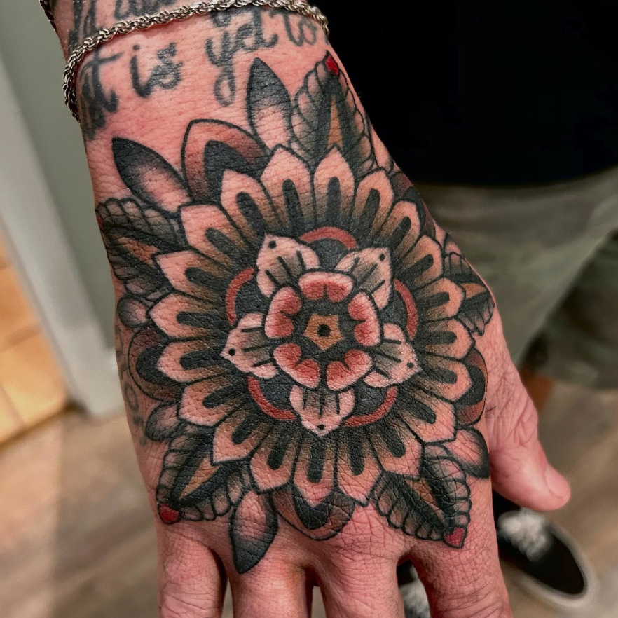 Artful tattoo decoration jou is