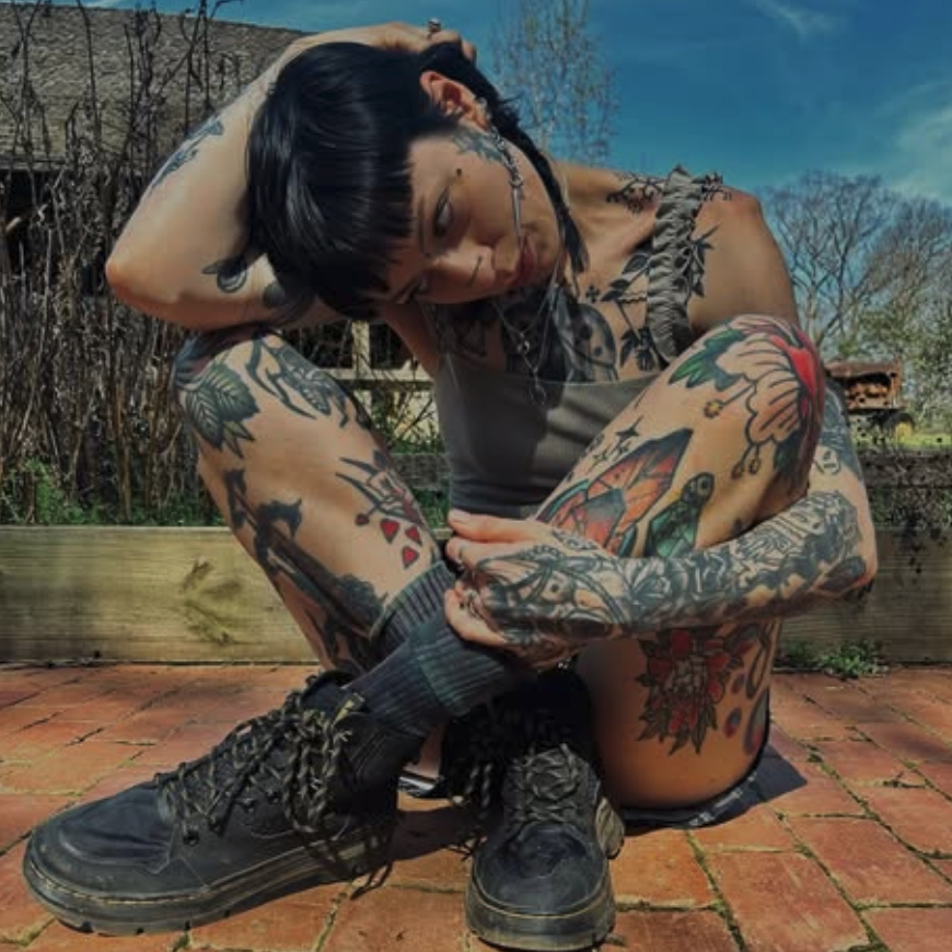 A person with a tattoo